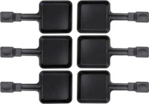 Piebert Raclettepfännchen 6x Raclette Pfännchen 23178 10x10cm, Antihaftbeschichtung, Universell