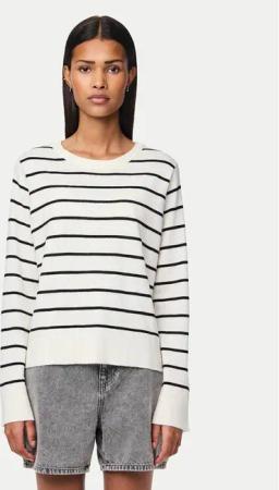 Pieces Pullover Joy 17150579 Weiß Regular Fit