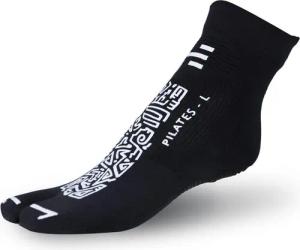 Pilates 1Finger-Socken Schwarz/Weiß. Ideal für Pilates, Yoga und Fitnessstudio