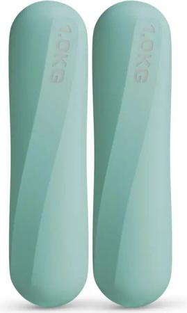 Pilates Hanteln 1 kg Silikon - Kurzhanteln 2er Set für Pilates & Yoga Workout