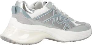 Pinko High-Top Sneaker - Ariel 33 - Sneaker Calf Leather/Net/Cow Suede Whit - Gr. 40 (EU) - in Weiß - für Damen