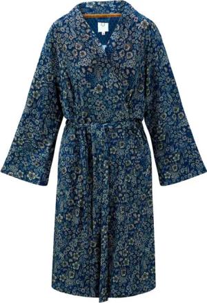 PiP Studio Kimono Naomi Kimono Daisy Dreams, knielang, Viskose, mit breitem Gürtel zum binden, Bindegürtel, mit Bindegürtel