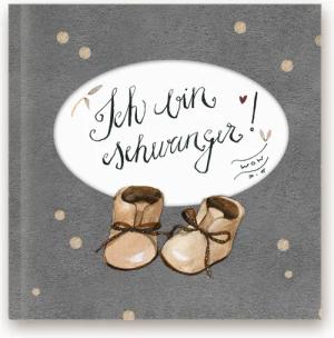 Pipapier Tagebuch Schwangerschaftstagebuch "Ich bin schwanger", mit viel Platz zum freien Schreiben, 21x21 cm, 72 S.