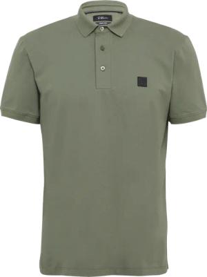 Piqué-Poloshirt aus Baumwollstretch mit Label-Patch