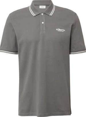 Piqué-Poloshirt mit Kontrastdetails und Logo
