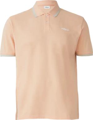 Piqué-Poloshirt mit Kontrastdetails und Logo