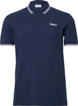 Piqué-Poloshirt mit Kontrastdetails und Logo