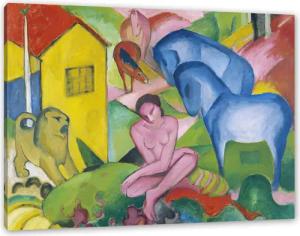 Pixxprint Leinwandbild Franz Marc - Der Traum, Franz Marc - Der Traum (1 St), Leinwandbild fertig bespannt, inkl. Zackenaufhänger