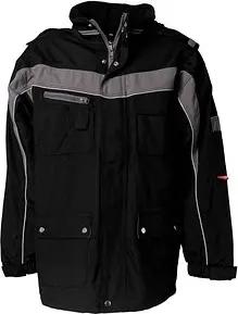 PLANAM® unisex Winterjacke PLALINE schwarz, zink Größe XS