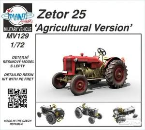 PLANET MODELS 129-MV129 1:72 Zetor 25 Agricultural Version