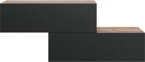 Planetmöbel Garderoben-Set 2x Hängeschrank WEST 100 cm gold eiche / anthrazit, (Garderobenschrank, Wandgarderobe hängend oder stehend), in verschiedenen Farben
