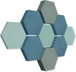 platino24 3D Wandpaneel Edition LOFT 9 Elemente 3D m I Ø 300mm, Schalldämmung Wand & Decke