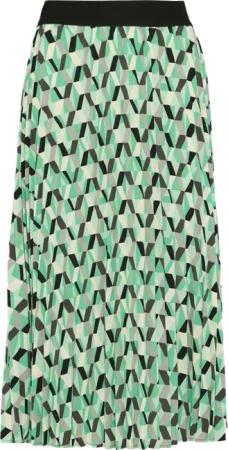 Plissee-Rock in Midi-Länge mit All-over-Print