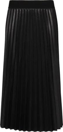 Plisseerock aus Lederimitat