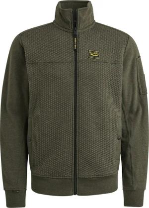PME Legend Strickjacke Jacquard Interlock Beluga Grün - Größe 3XL
