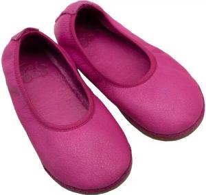 Pololo Barfuß-Ballerina aus pflanzlich gegerbtem Leder mit Gummisohle, Größen 20-34