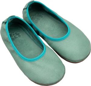 Pololo Barfuß-Ballerina aus pflanzlich gegerbtem Leder mit Ledersohle, Größen 20-34