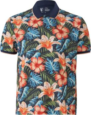 Poloshirt aus Baumwolle mit All-over-Print