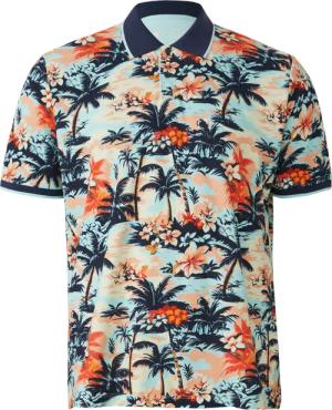 Poloshirt aus Baumwolle mit All-over-Print