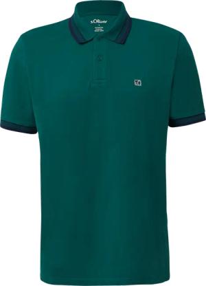 Poloshirt aus Baumwollpiqué mit Kontrast-Details