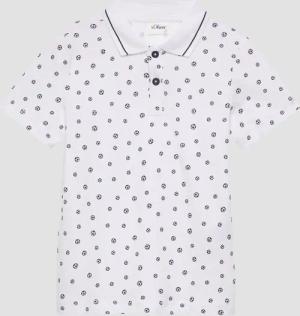 Poloshirt aus Jersey mit All-over-Print