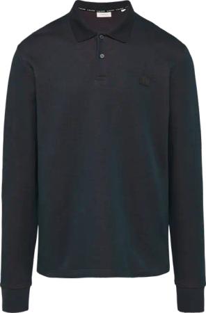 Poloshirt aus zweifarbigem Piqué