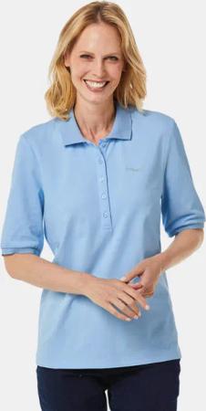 Poloshirt in hochwertiger Pikee-Qualität - hellblau - Gr. 23 von Goldner Fashion