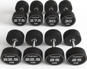 Polyurethan Rundhantel Set | 22.5 kg-30 kg |Extrem robust | Geruchsfrei