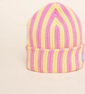 popeia Special Beanie gestreift aus 100% Merinowolle (mulesingfrei)