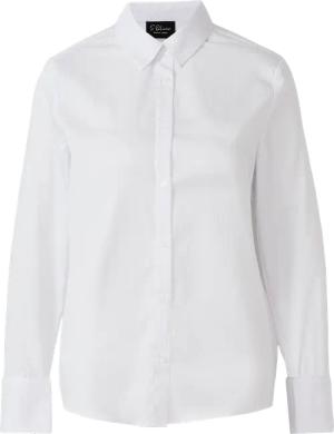 Popeline-Bluse mit Umschlag an den Manschetten