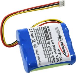Powery Powerakku für Kinder-Hör-Box tonies Toniebox Akku 2800 mAh (3.6 V)