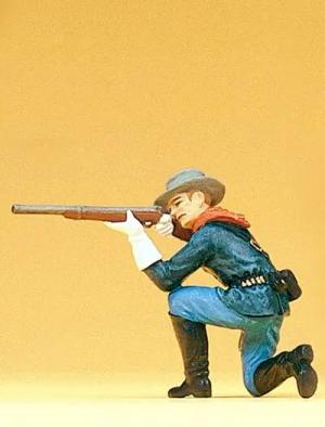 PREISER 54752 1:25 Soldat kniend, mit Gewehr