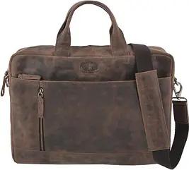 PRIDE & SOUL Laptoptasche RAILY Leder braun 47158 bis 38,1 cm (15 Zoll)
