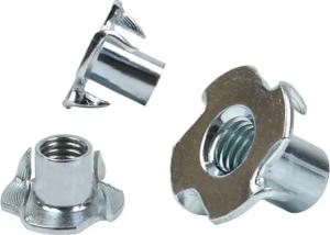 Prima-Online Einschlagmutter Einschlagmuttern M5-M10 Verzinkt Gewinde Einschlaggewinde 4 Spitzen, (100-St)