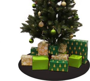 Primaflor-Ideen in Textil Baumteppich Weihnachtsbaum & Adventskranz Unterlage "REVExpo", Made in Belgium, rund, Höhe: 5 mm, in 3 Größen, Uni-Farben, Filzunterlage, rutschsicher, Weihnachten