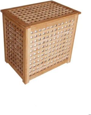 Primaster Wäschekorb Primaster Wäschesammler natur Buche 55 x 37 x 52