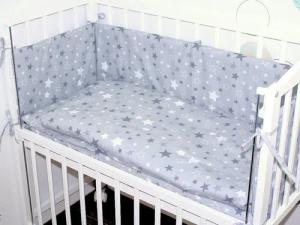 Primawela Beistellbett Baby Bettwäsche für Beistellbett mit Nestchen Spannbettlaken 6 teilig