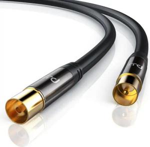 Primewire TV-Kabel, Koax, RF, IEC (300 cm), HDTV Antennenkabel, 4-fach Schirmung, 75 Ohm, 135dB - 3m