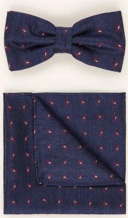 Prince BOWTIE Set: Fliege und Einstecktuch