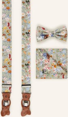 Prince BOWTIE Set: Hosenträger, Fliege und Einstecktuch