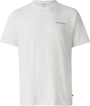 Print-T-Shirt im Relaxed Fit mit Flammgarnstruktur