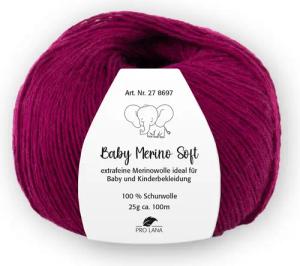Pro Lana Baby Merino soft Häkelwolle, 100 m (Baby Merino Soft Wolle, zartes Gefühl auf der Babyhaut), 25 g