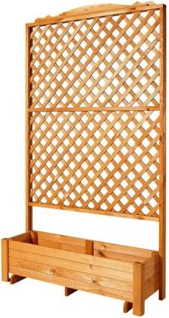 promadino Spalier Romantica, mit Pflanzkasten, BxTxH: 120x38x210 cm