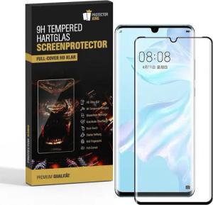 Protectorking Schutzfolie 2x 9H Panzerglas für Huawei P30 Pro FULL CURVED Displayschutz Schutzgl, (2-Stück), Displayschutzglas, Schutzglas Echtglas Tempered 9H Härte HD-KLAR