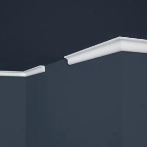 PROVISTON Stuckleiste Polystyrol, 22 x 25 x 2000 mm, Weiß, Deckenleiste, Kleben, Polystyrol, 1-St.