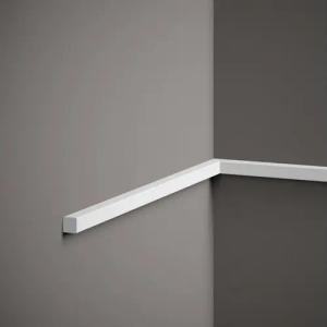 PROVISTON Zierleiste 15 x 15 x 2000 mm Wandleiste Polystyrol Weiß, Kleben, Polystyrol