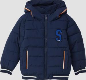 Pufferjacke mit Fleece-Futter und Kontraststreifen