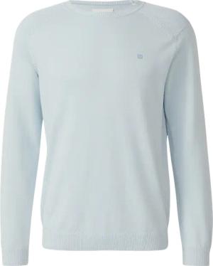 Pullover aus Moulinéstrick mit Crew Neck und Raglanärmeln