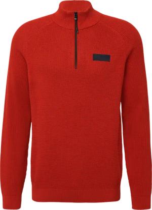 Pullover aus Strukturstrick mit Troyer-Kragen