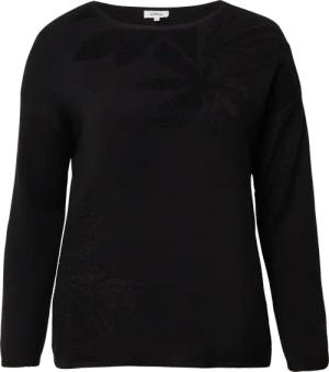 Pullover mit floralem Strickmuster